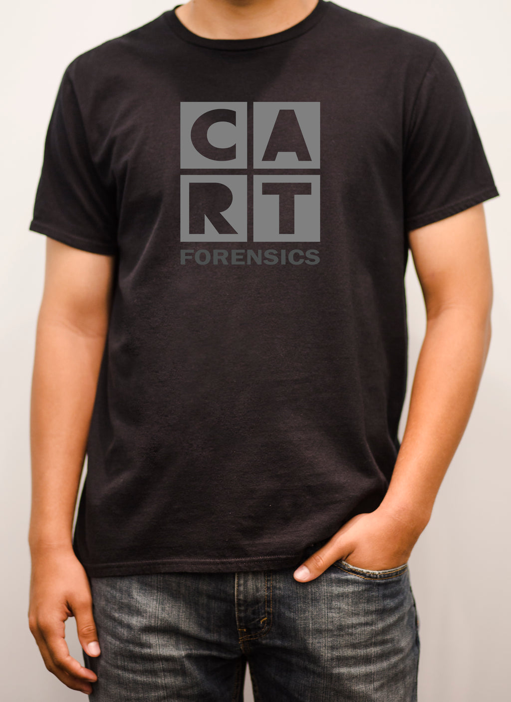 Short sleeve t-shirt (Unisex fit) - Forensics black/grey grey logo