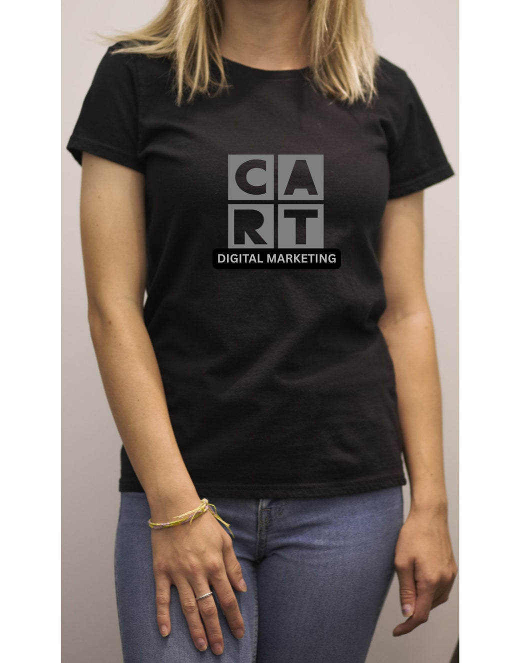 Women’s t-shirt, Digital Marketing black / grey logo