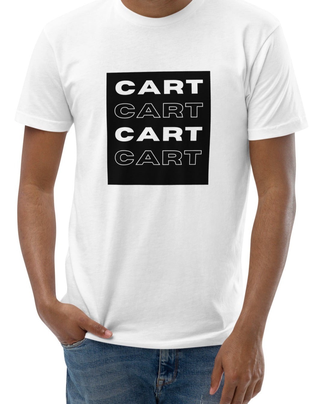 CART 4xBlackWhite -Unisex Short Sleeve T-shirt