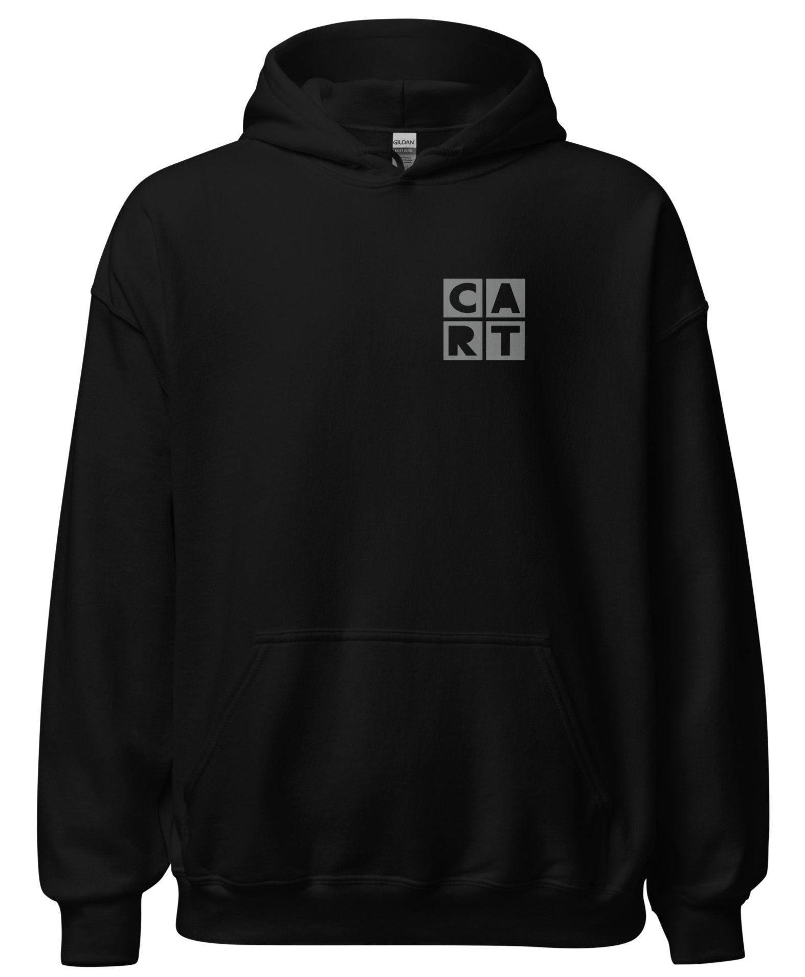 CART Hooded Sweatshirt - Black w/ Chest Logo Unisex Fit