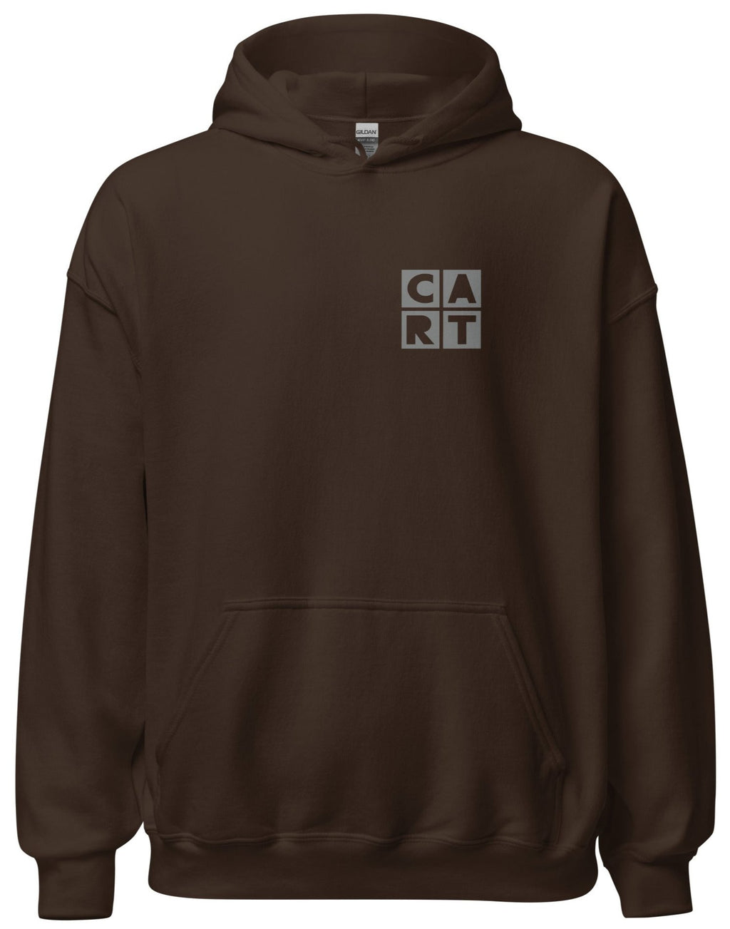 CART Hooded Sweatshirt Brown w/ Chest Logo - Unisex Fit