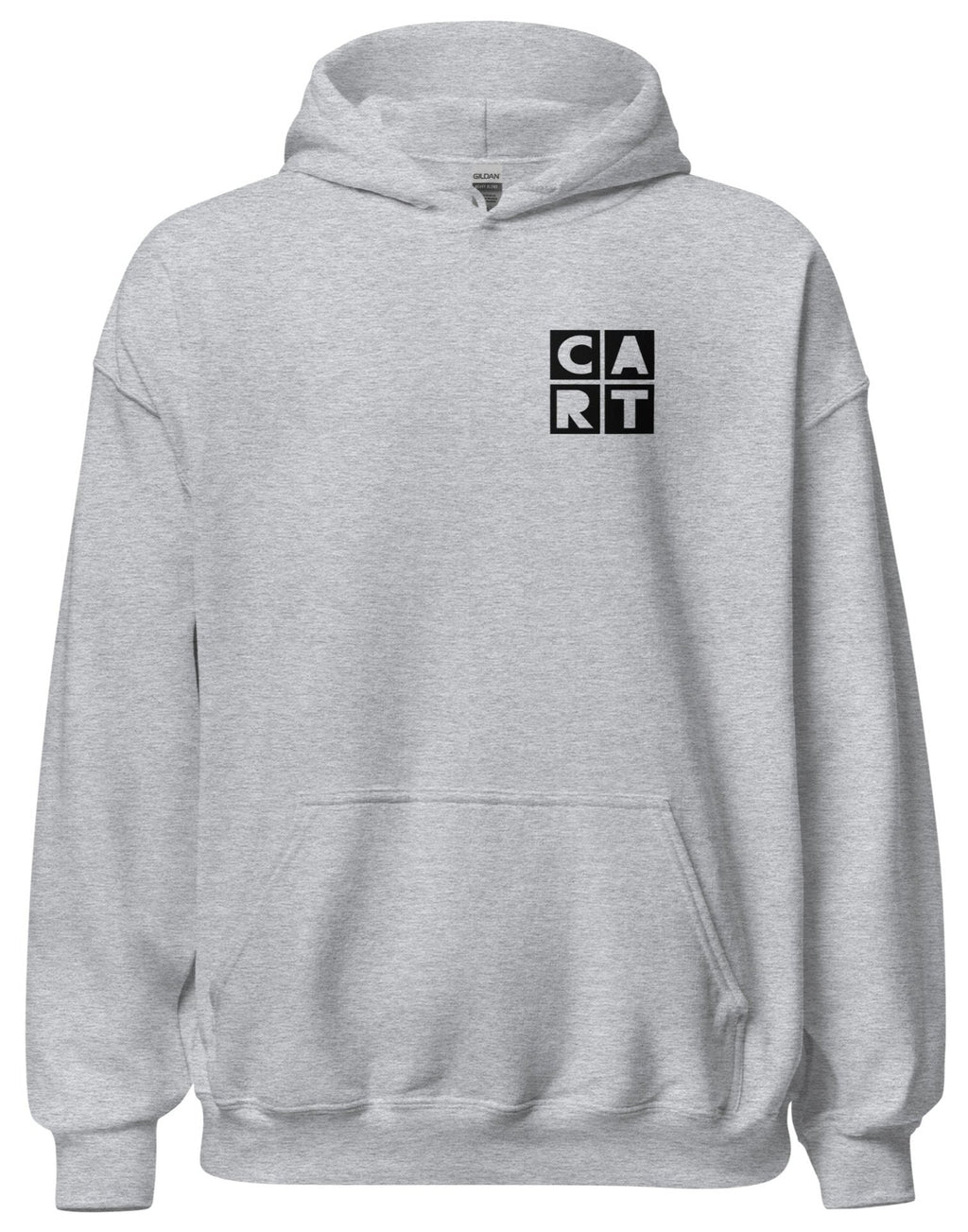 CART Hooded Sweatshirt Grey w/ Chest Logo - Unisex Fit