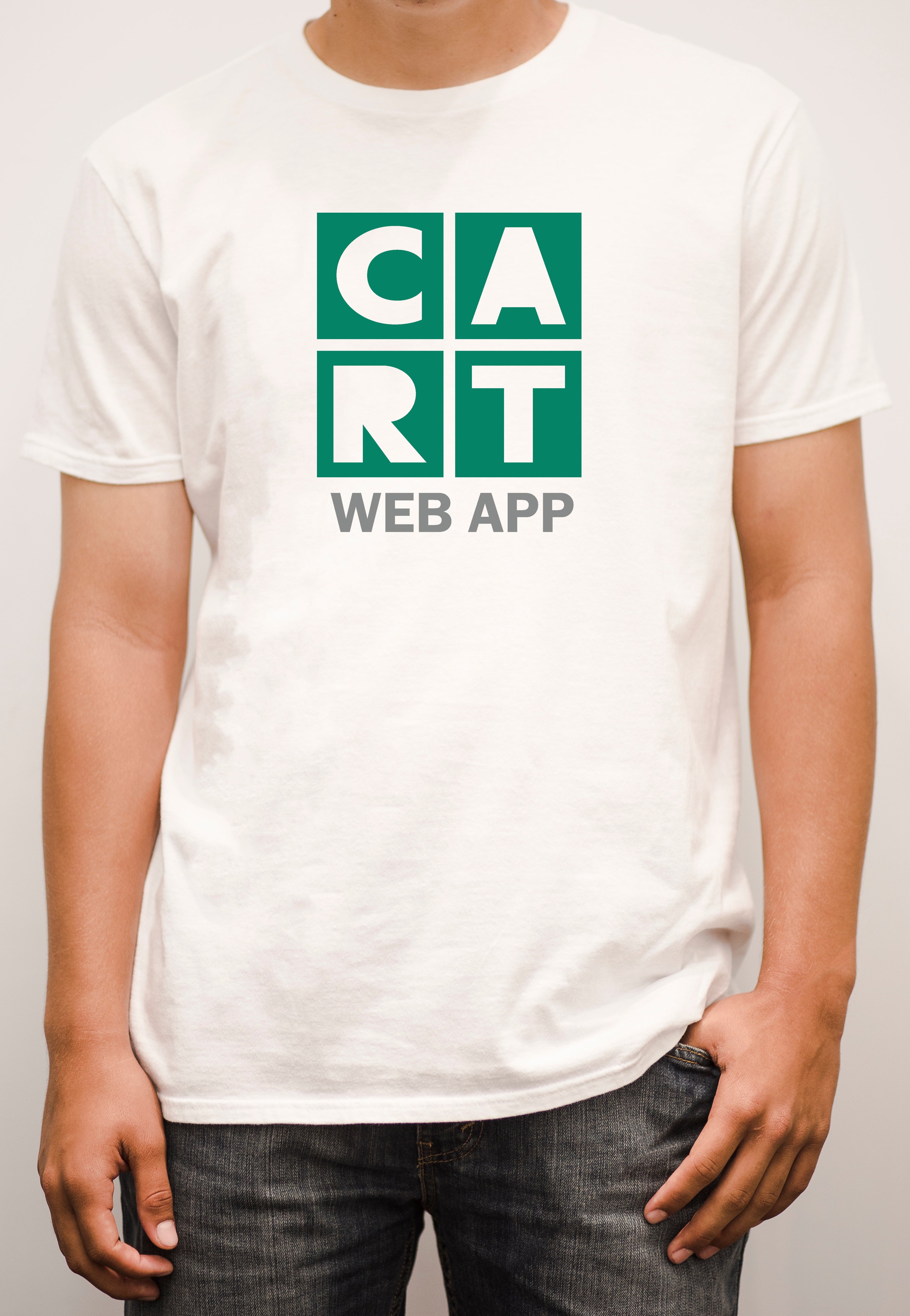 Short sleeve t-shirt - web application grey/green