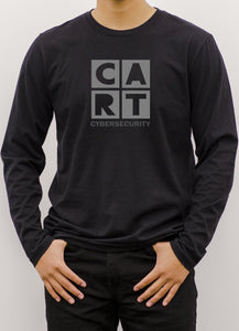 Long Sleeve T-Shirt (Unisex fit) - Cybersecurity black/grey logo