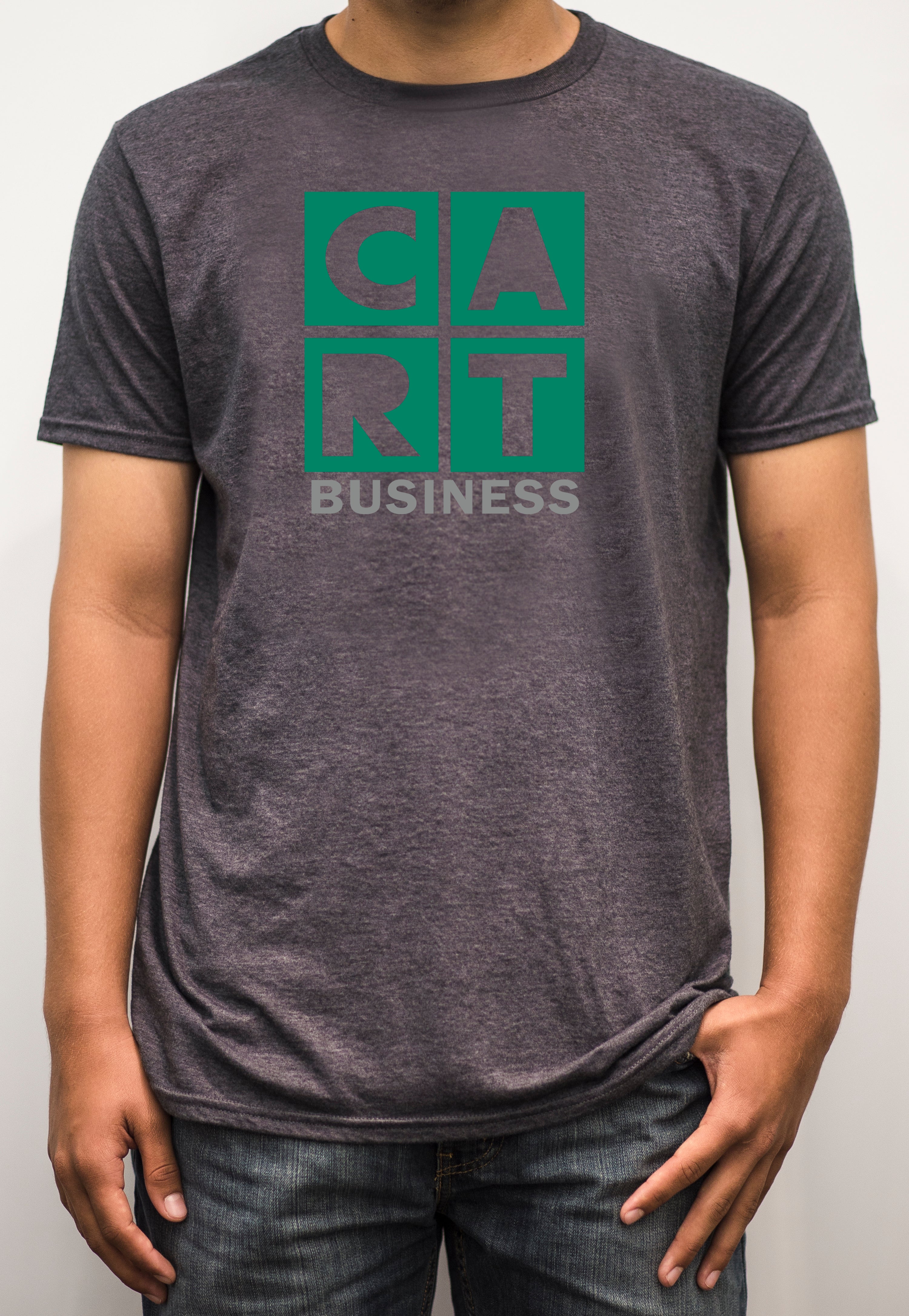 Short sleeve t-shirt - business grey/green