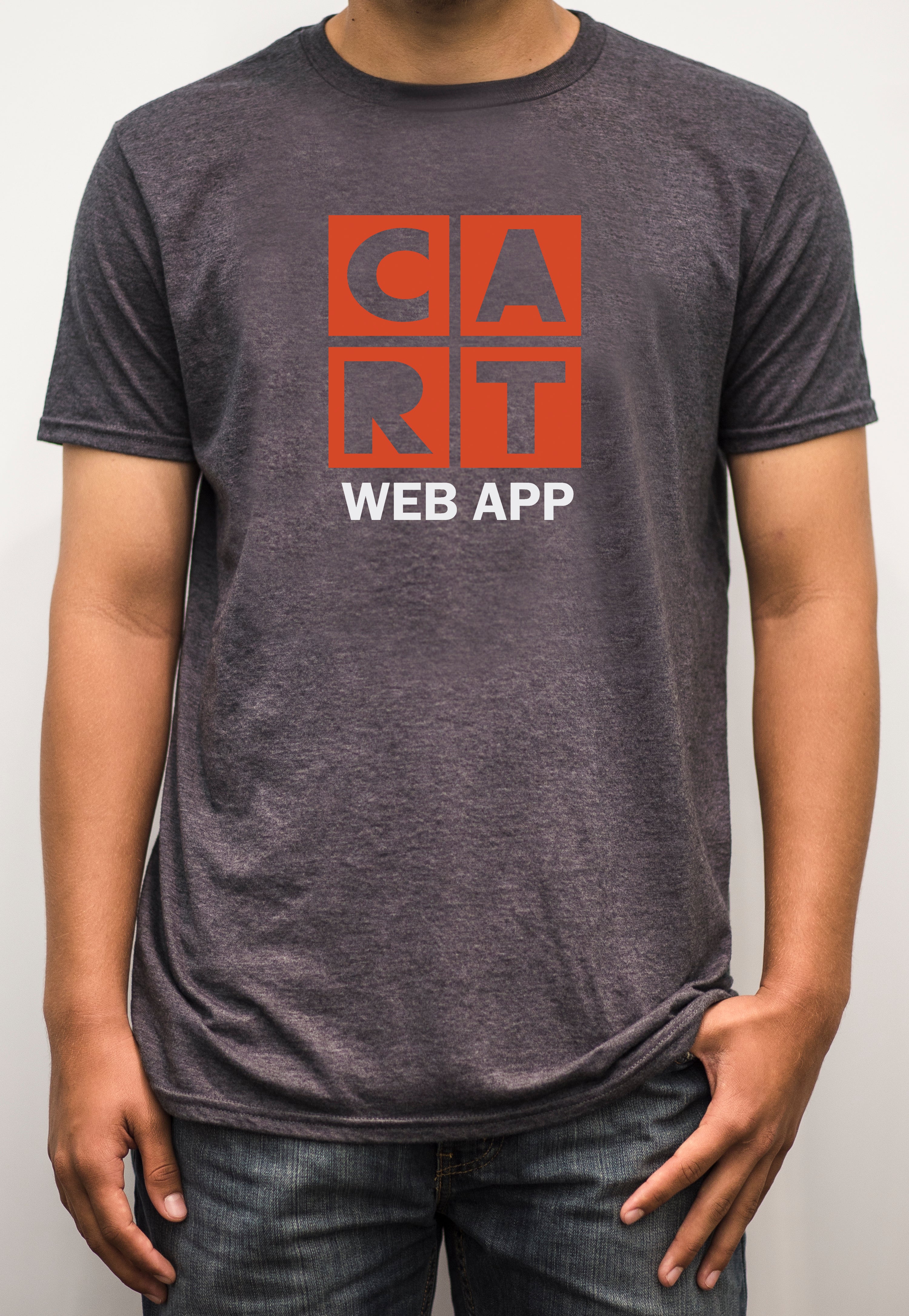 Short sleeve t-shirt - web application white/red