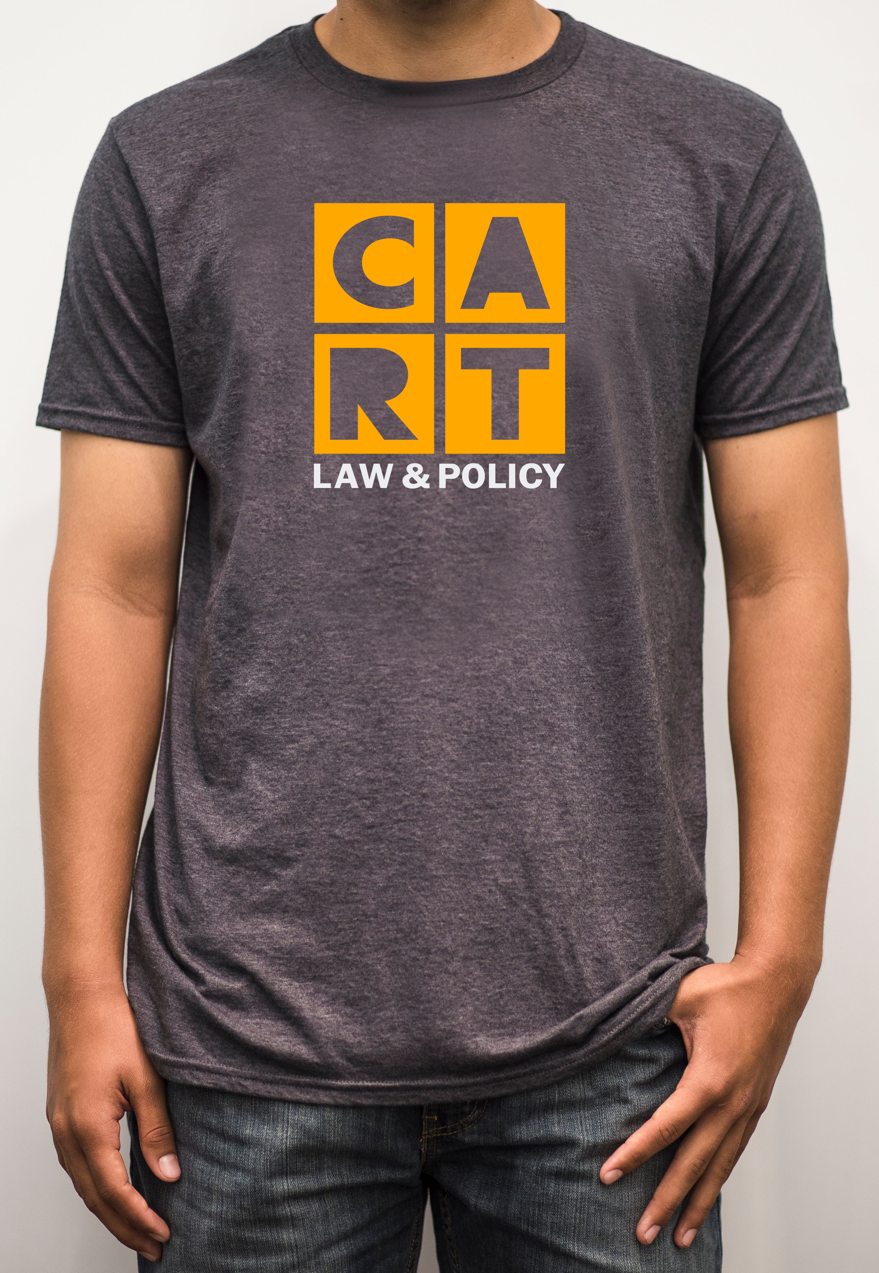 Short sleeve t-shirt - law & policy white/yellow
