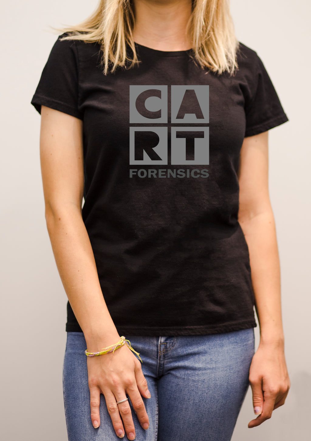 Women's short sleeve t-shirt - Forensics black/grey logo