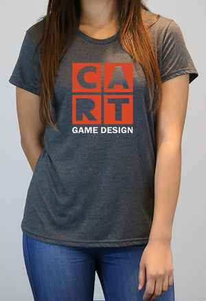 Women's short sleeve t-shirt - game design white/red