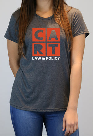 Women's short sleeve t-shirt - law and policy red/white