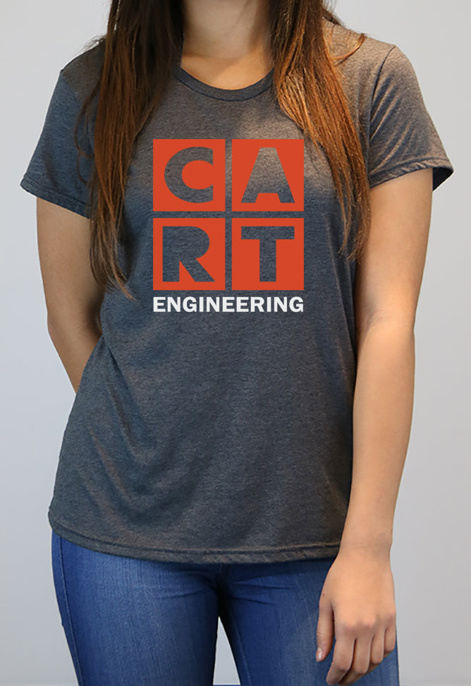Women's short sleeve t-shirt - engineering grey/red