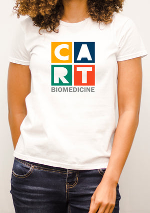 Women's short sleeve t-shirt - biomedicine grey/multicolor logo