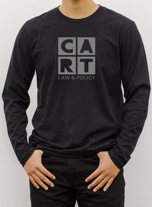 Long Sleeve T-Shirt (Unisex fit) - Law & Policy black/grey logo