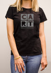 Women's short sleeve t-shirt - Multimedia black/grey logo