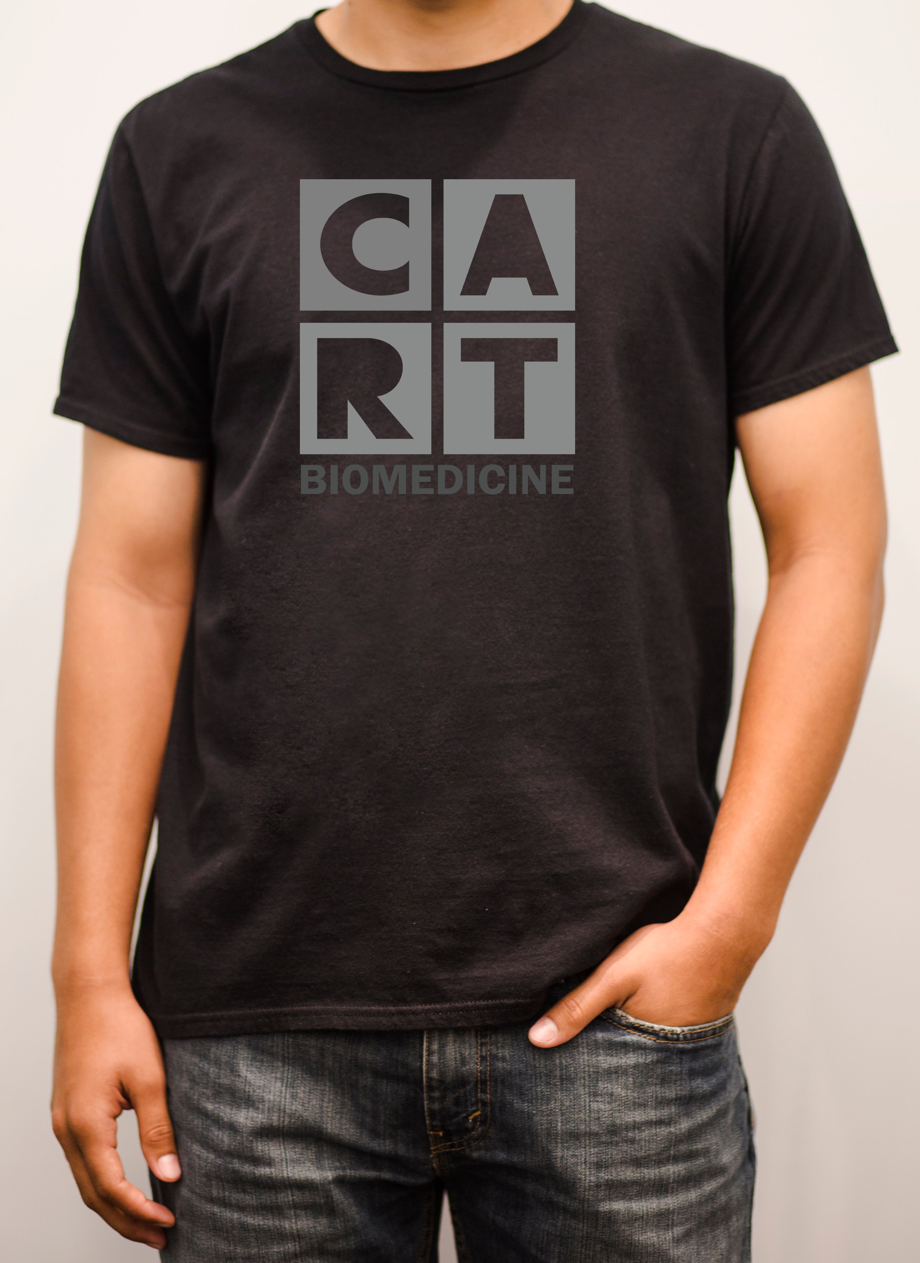 Short sleeve t-shirt (Unisex fit) - Biomedicine black/grey logo