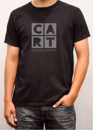 Short sleeve t-shirt (Unisex fit) - engineering black/grey logo