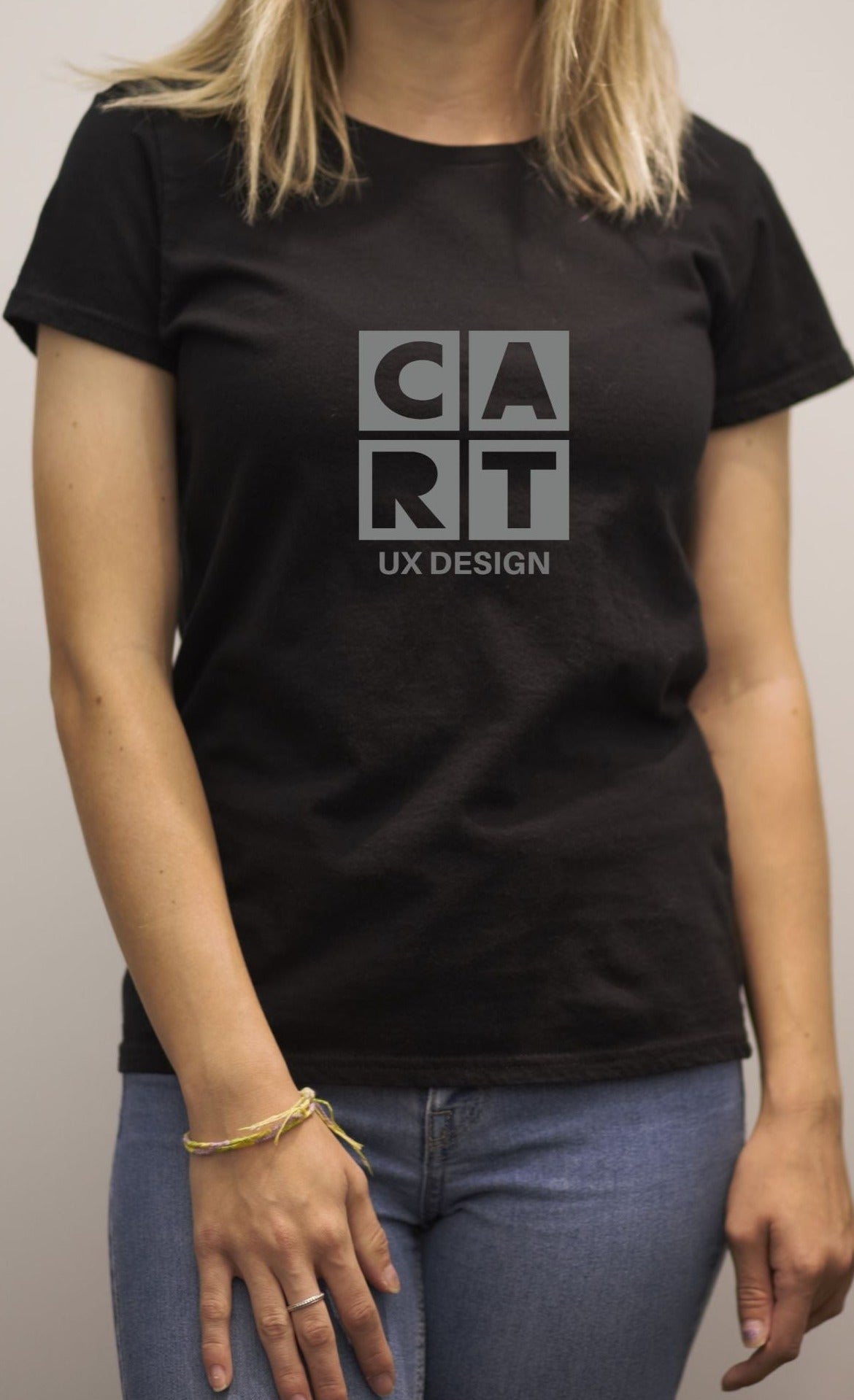 Women's short sleeve t-shirt - UX Design black / grey logo
