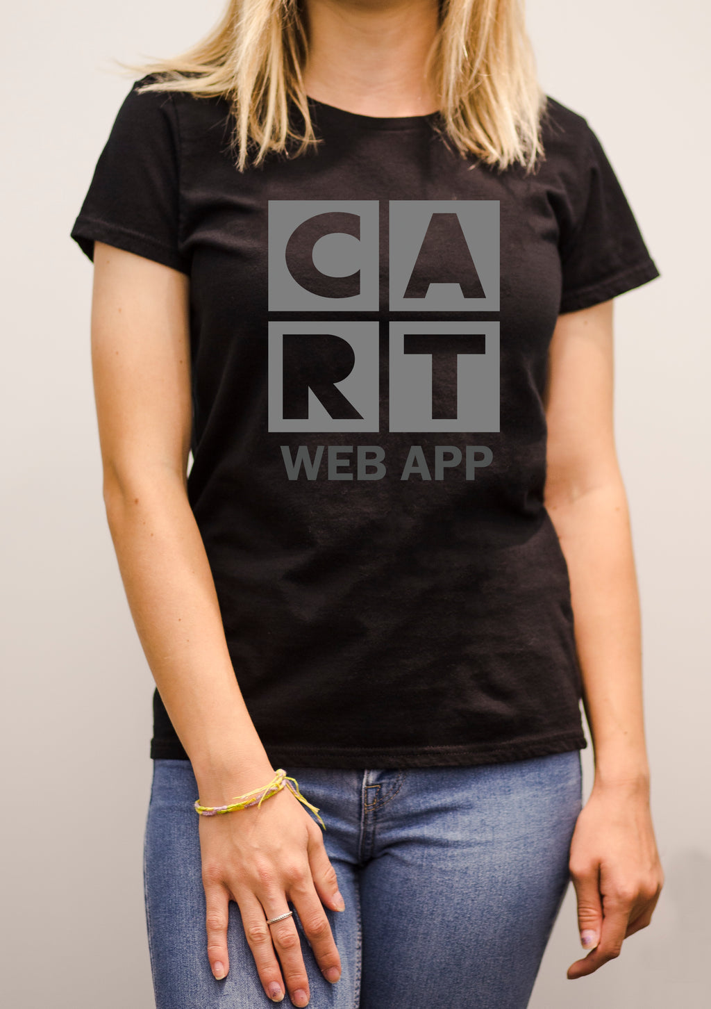 Women’s t-shirt, Web App black / grey logo