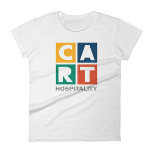 Women's short sleeve t-shirt - hospitality grey/multicolor logo