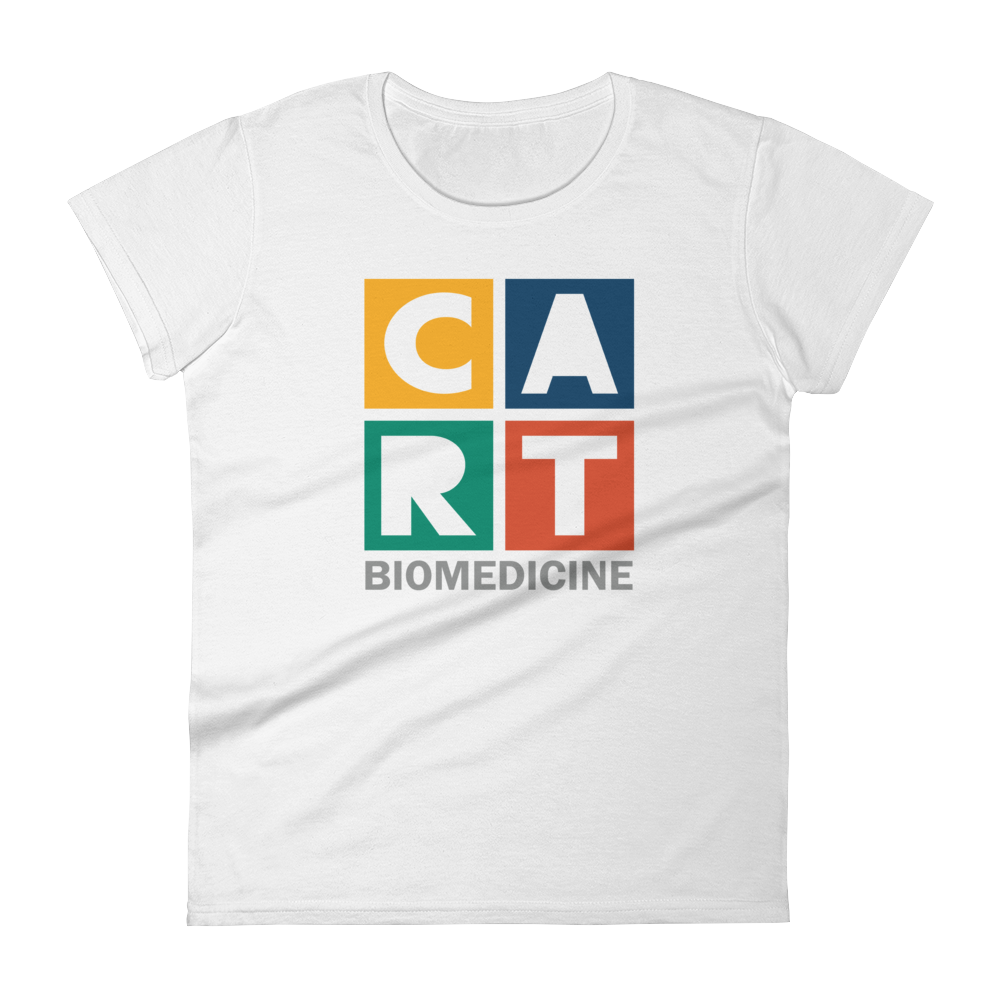 Women's short sleeve t-shirt - biomedicine grey/multicolor logo