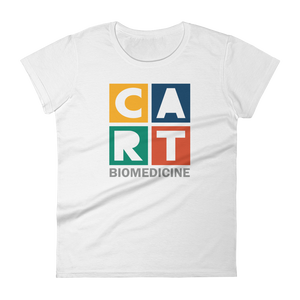 Women's short sleeve t-shirt - biomedicine grey/multicolor logo