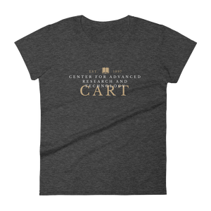 Women's short sleeve t-shirt - CART collegiate black/grey
