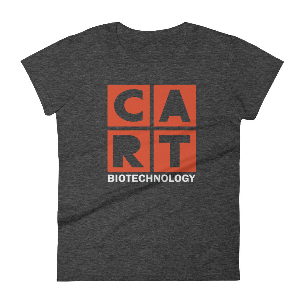 Women's short sleeve t-shirt - biotechnology grey/red logo