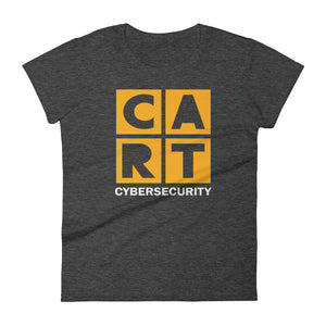Women's short sleeve t-shirt - cybersecurity yellow/white