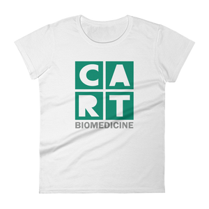 Women's short sleeve t-shirt - biomedicine grey/green logo