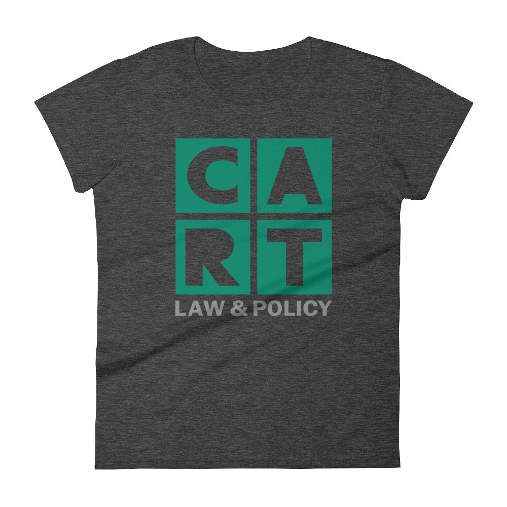 Women's short sleeve t-shirt - law and policy green/grey