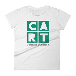 Women's short sleeve t-shirt - cybersecurity green/grey
