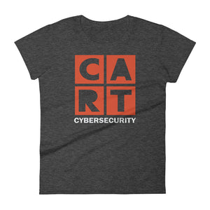 Women's short sleeve t-shirt - cybersecurity red/white