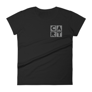 Women's short sleeve t-shirt - grey chest CART logo