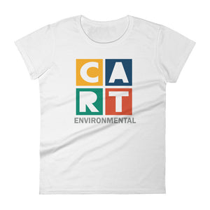 Women's short sleeve t-shirt - environmental grey/multicolor logo