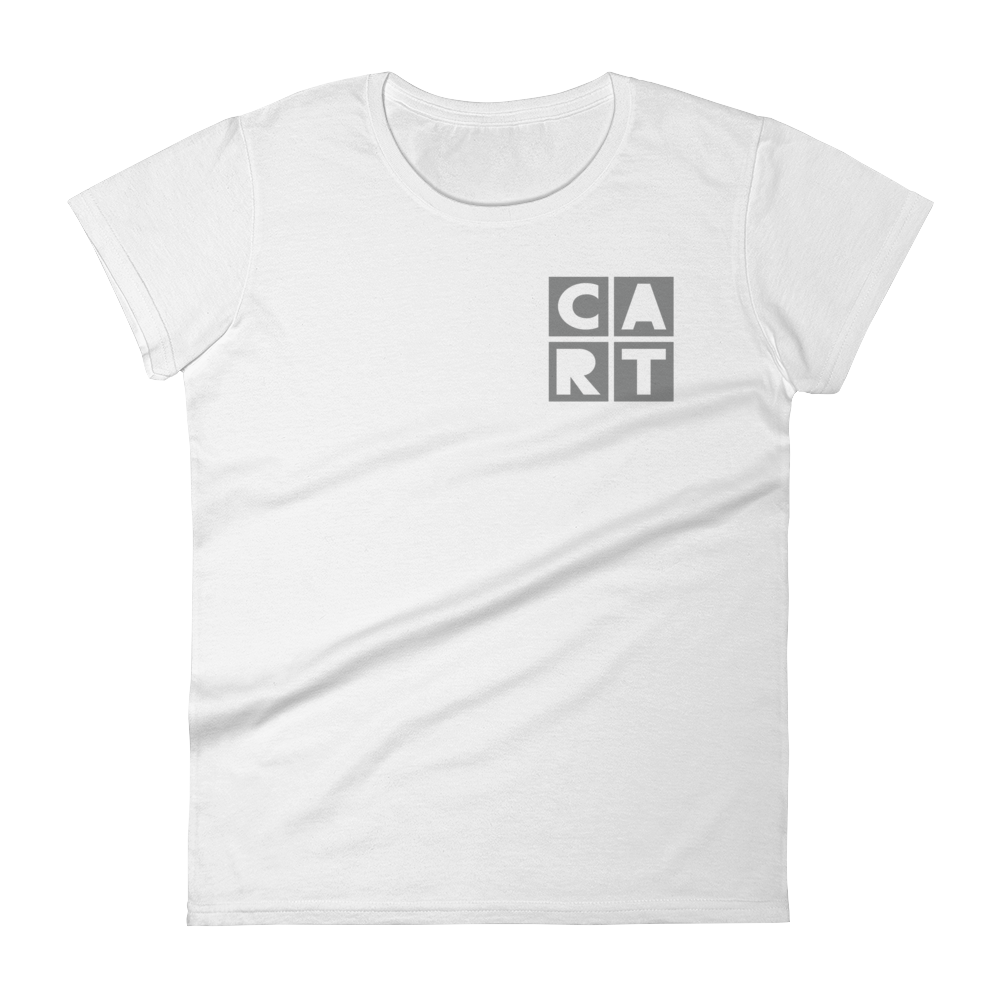Women's short sleeve t-shirt - grey chest CART logo