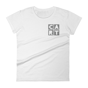 Women's short sleeve t-shirt - grey chest CART logo