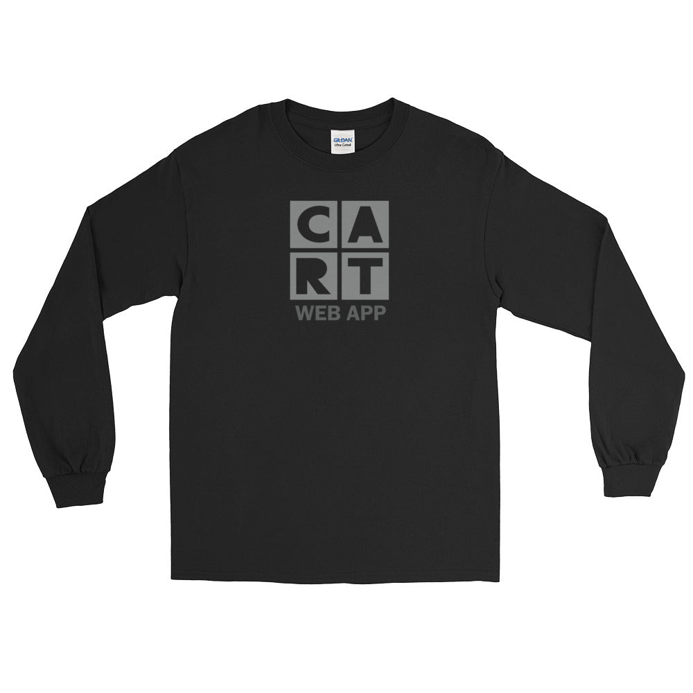 Long Sleeve T-Shirt (Unisex fit) - Web App black/grey logo