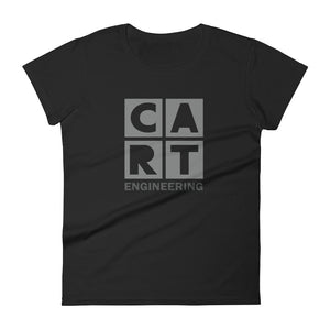 Women's short sleeve t-shirt - Engineering black/grey logo