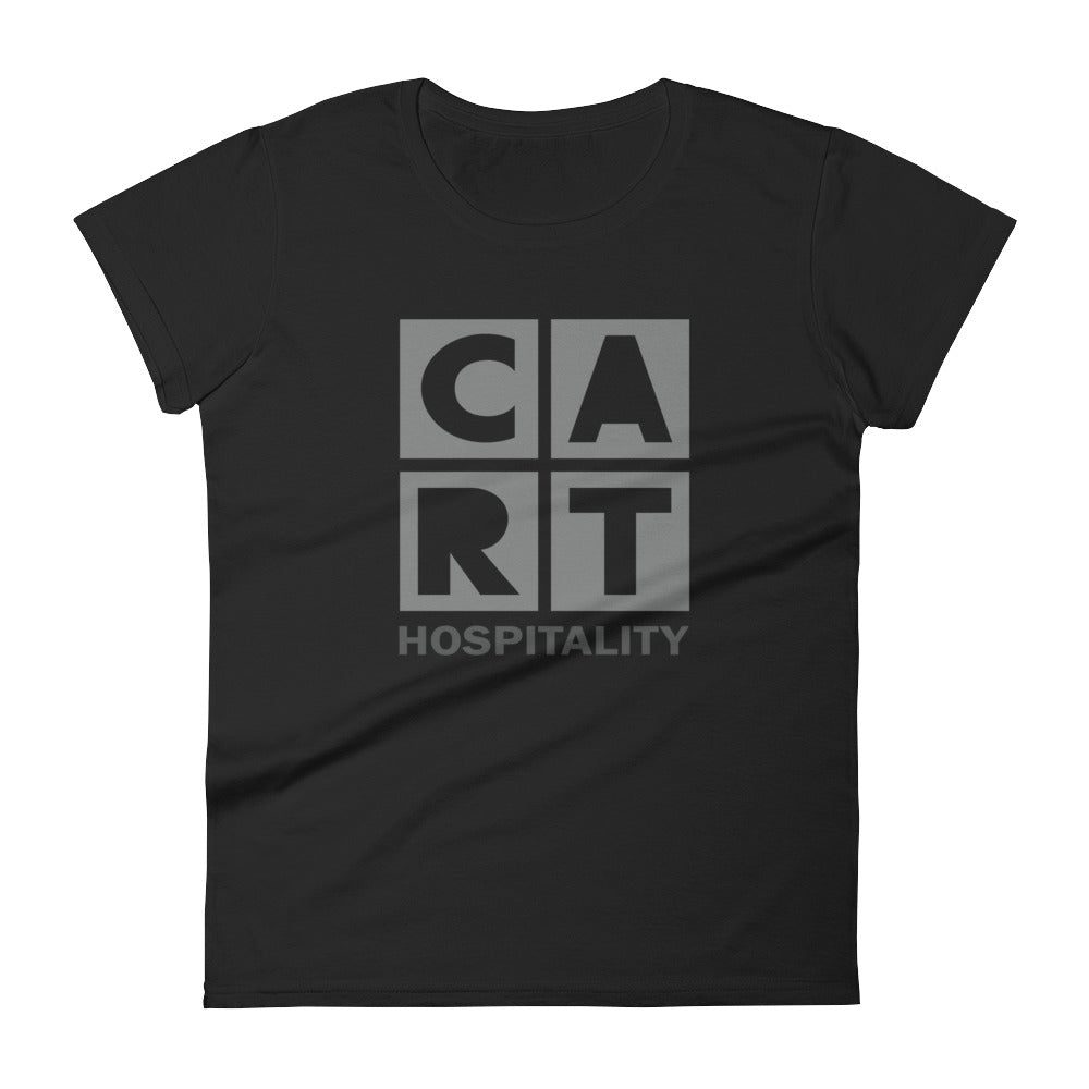Women's short sleeve t-shirt - hospitality grey/grey logo