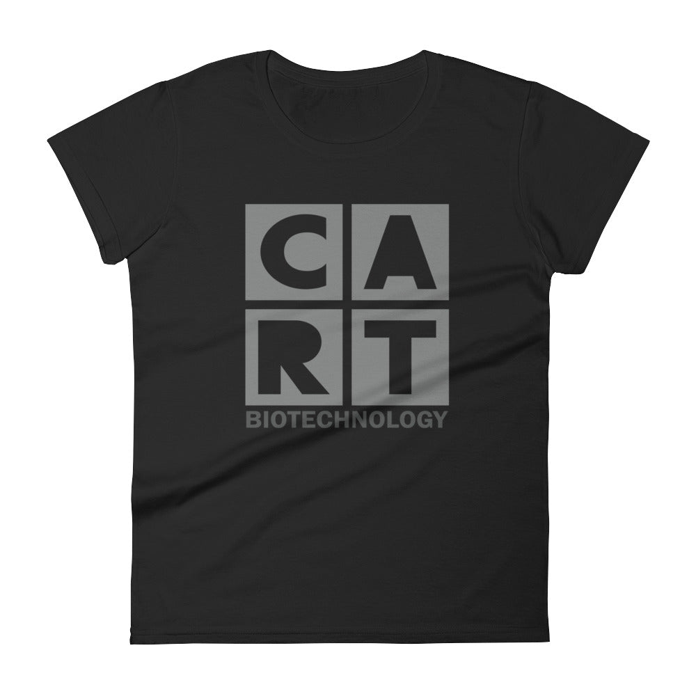Women's short sleeve t-shirt - Biotechnology black/grey logo