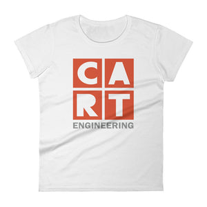 Women's short sleeve t-shirt - engineering grey/red logo