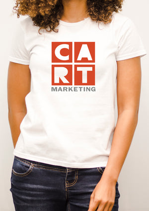 Women's short sleeve t-shirt - marketing grey/red